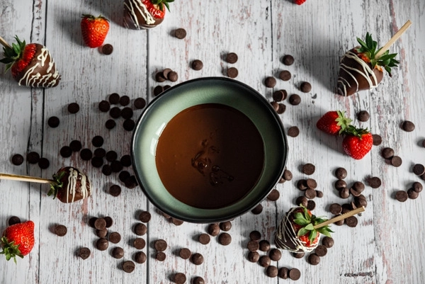 chocolate y crema dulce