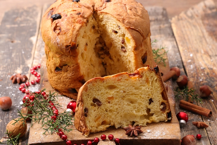 panettone: pan festivo con fruta confitada