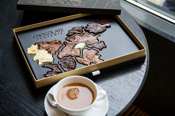 mapa del chocolate esloveno - mapa de las chocolaterías eslovenas