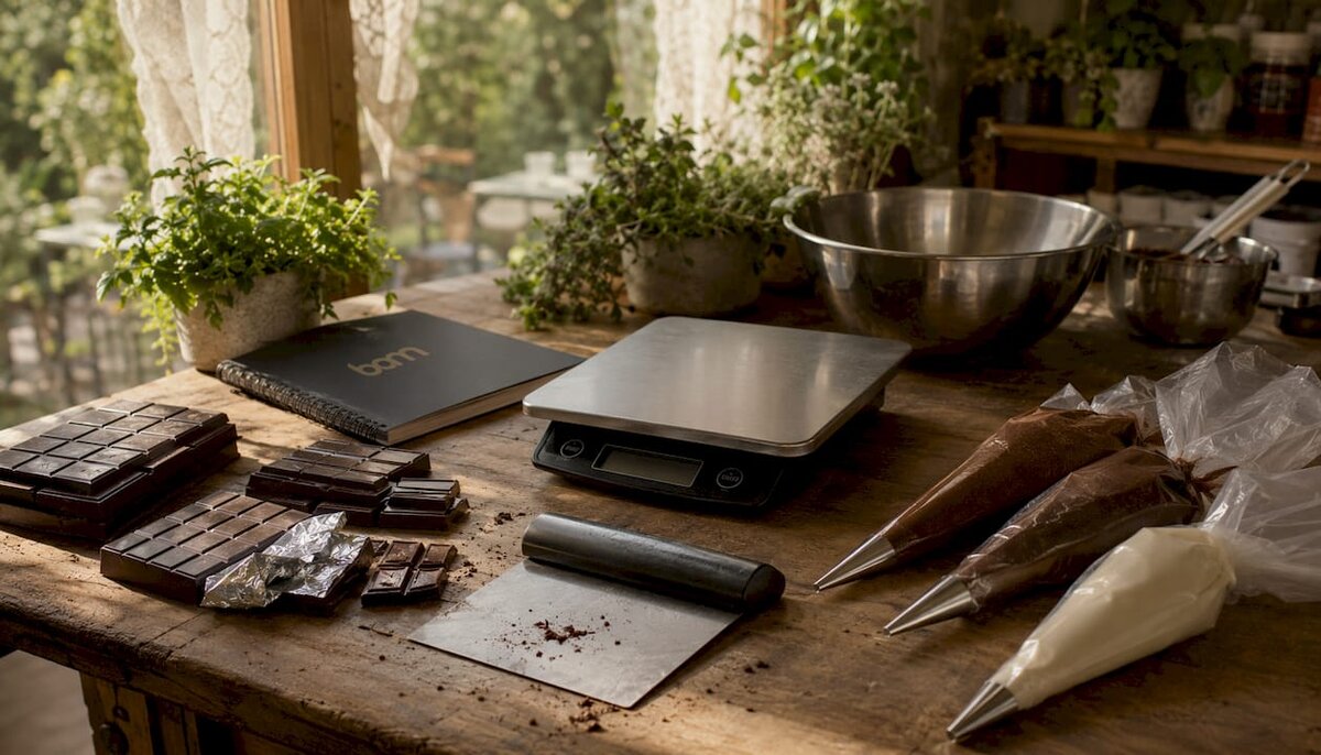 Set de utensilios de repostería para chocolate y ganache de primera calidad