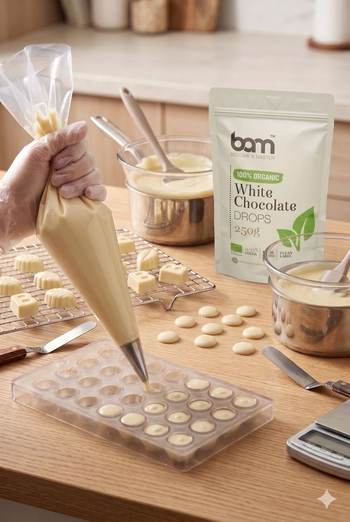 Chocolate blanco ecológico, 250 g