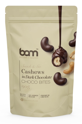 Anacardos recubiertos de chocolate negro, 90 g