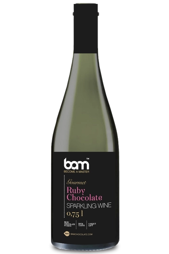vino espumoso con chocolate rubí