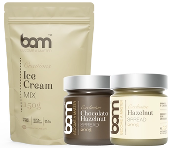 Paquete de chocolate y helado