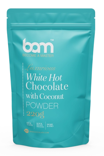 Chocolate blanco caliente con coco, 220 g
