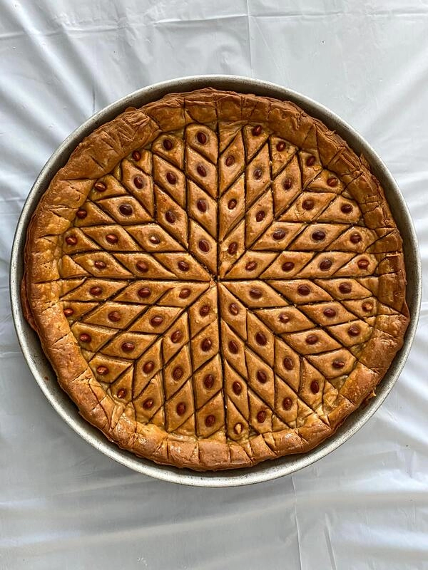 tarta de queso baklava