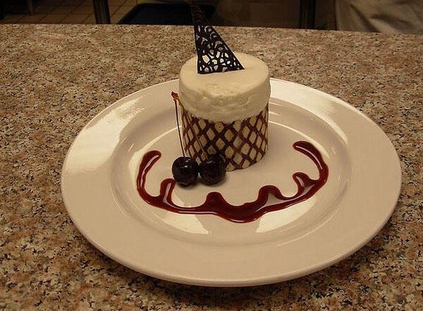 mousse de champán con chocolate