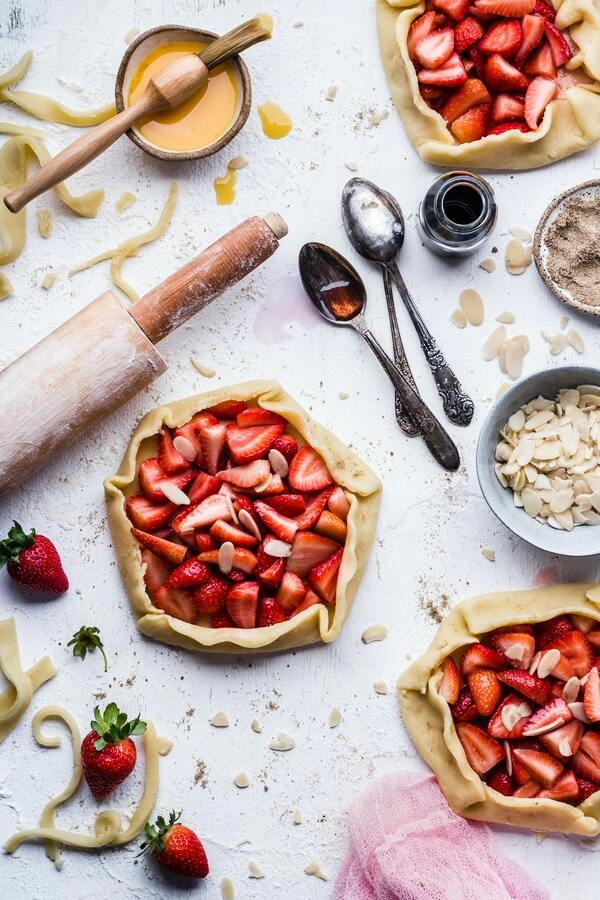 mini galettes de frutas