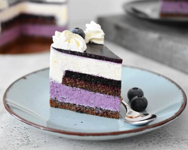 tarta de arándanos y chocolate blanco