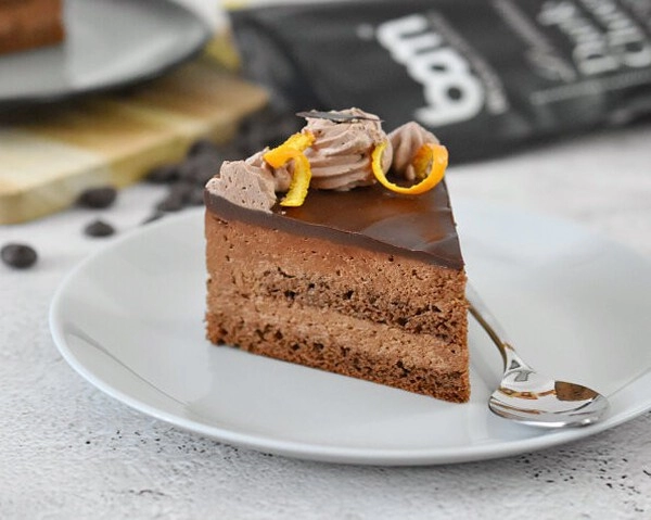 tarta de chocolate y naranja