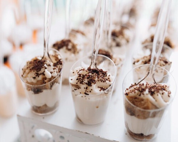 mousse de chocolate blanco