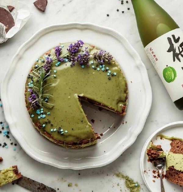 tarta de chocolate con pistacho