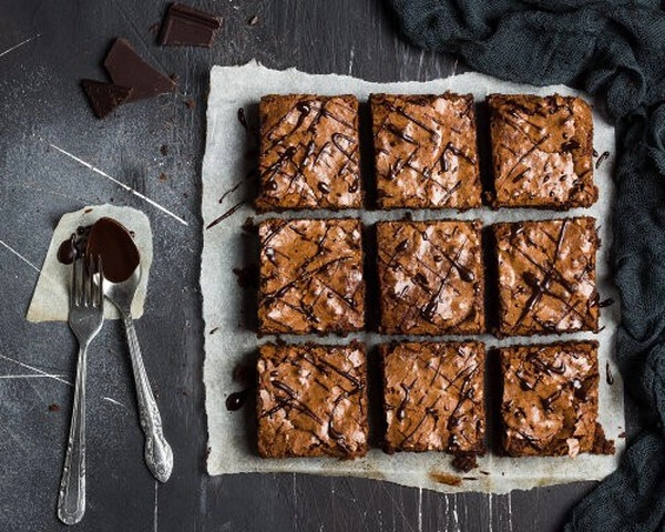 brownies con chocolate
