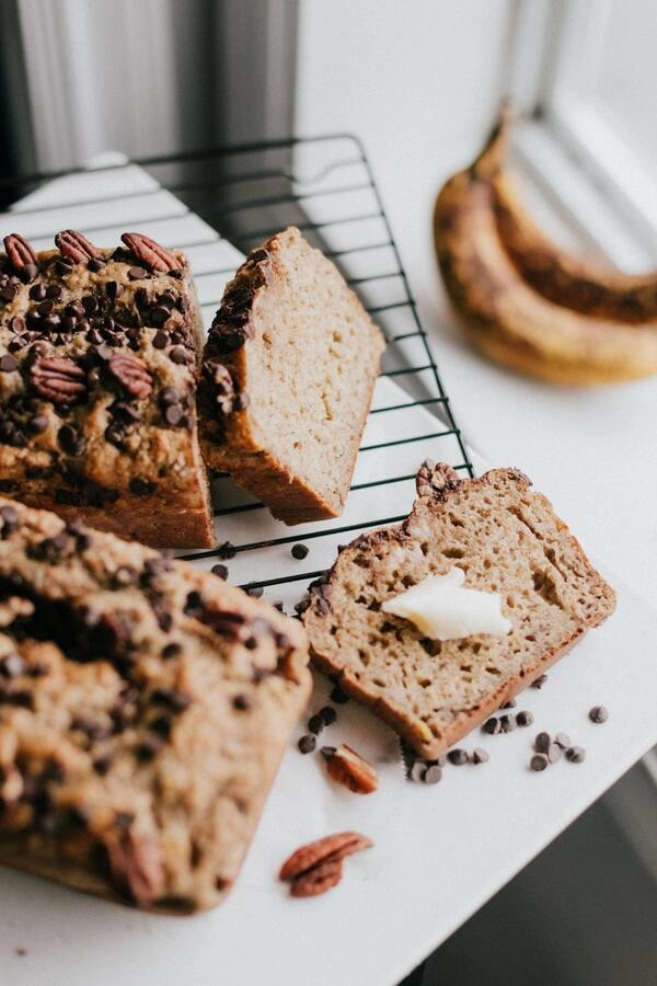pan de plátano saludable