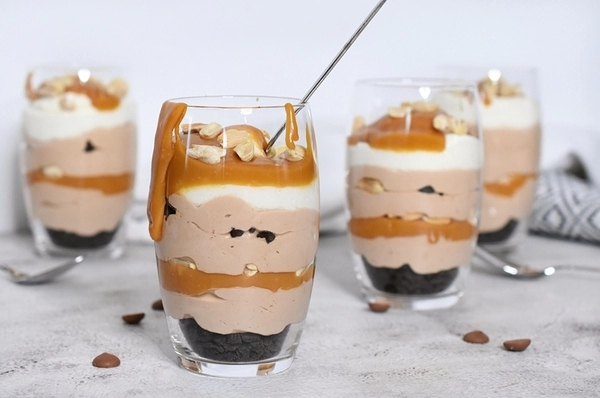 snickers en un vaso