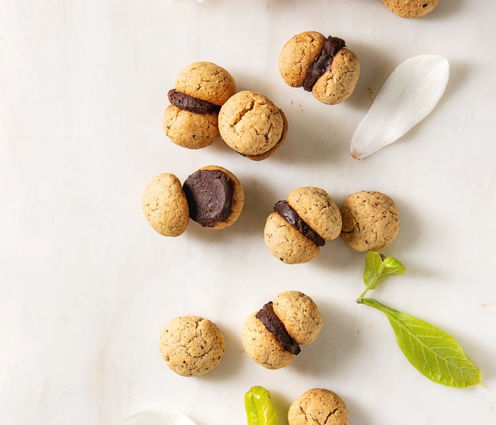 galletas baci di dama (besos de dama)
