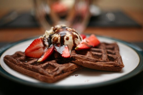 gofres de chocolate