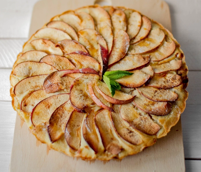 tarta de manzana sin azúcar