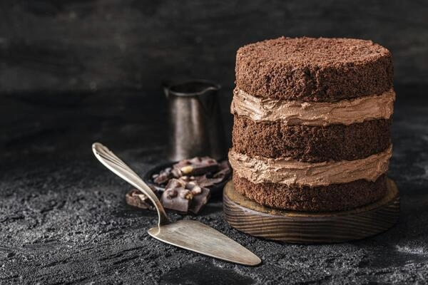 tarta de chocolate con nata