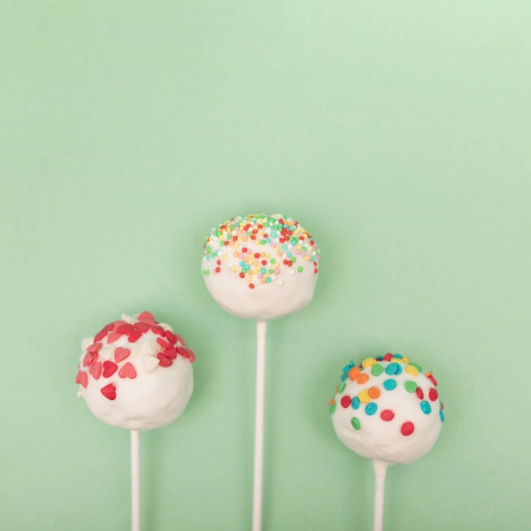 cake pops con pistacho
