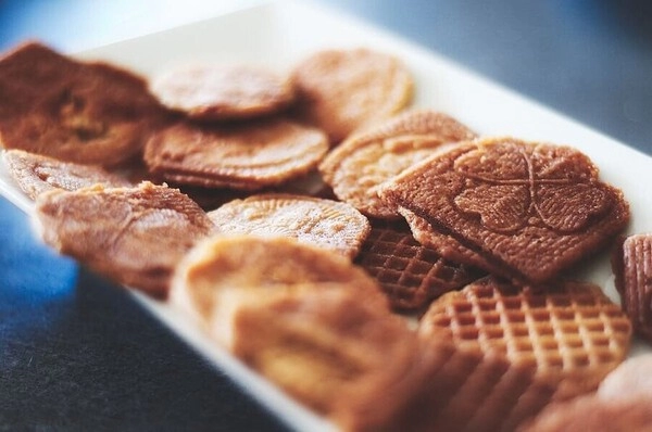 barquillos de chocolate y nueces