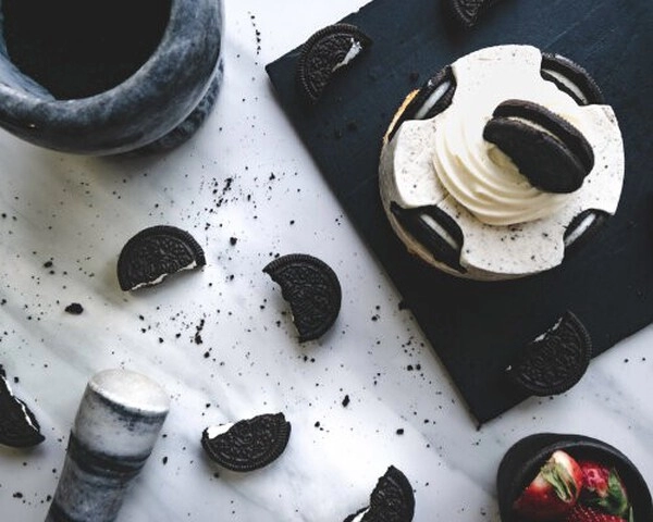 tarta sin hornear con galletas oreo
