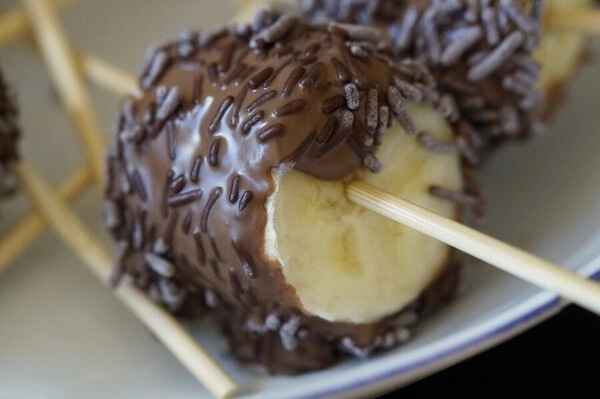 plátanos de chocolate