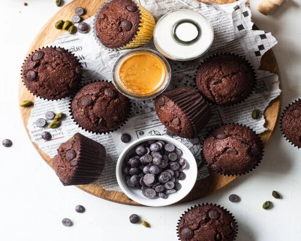 magdalenas de chocolate con yogur