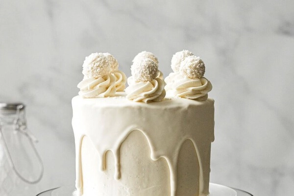 bam glaseado de chocolate blanco